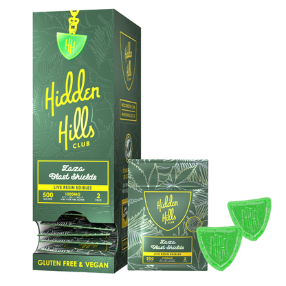 Hidden Hills Club Live Resin Edibles 1000MG | 2ct Gummies