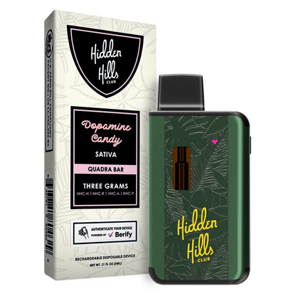 Hidden Hills Club Quadra Bar Disposable Vape 3G
