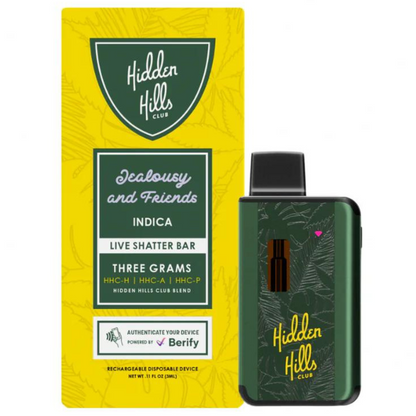 Hidden Hills Live Shatter Disposable 3G