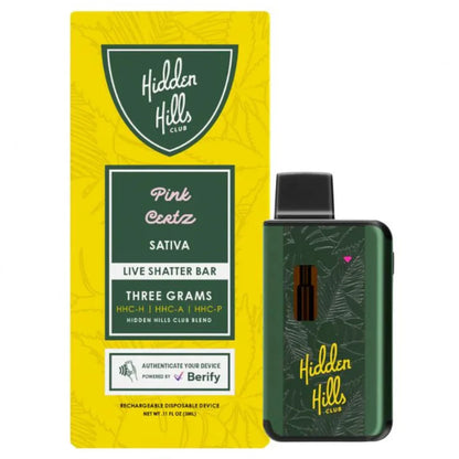 Hidden Hills Live Shatter Disposable 3G