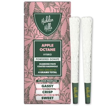 Hidden Hills Club THC-A Powdered Donutz Pre-Rolls 4G | 2ct