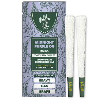 Hidden Hills Club THC-A Powdered Donutz Pre-Rolls 4G | 2ct