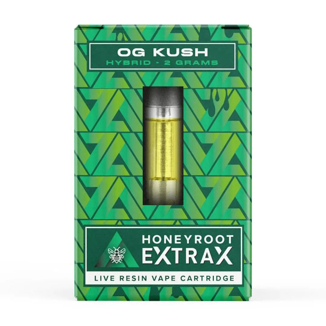 honeyroot extrax hhc blend cartridge 2g og kush