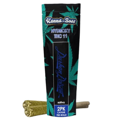 kanna boss og caviar pre rolls 2g durban poison