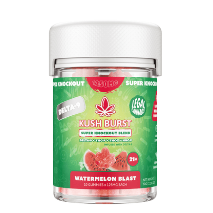 Kush Burst Super Knockout Gummies 1250mg