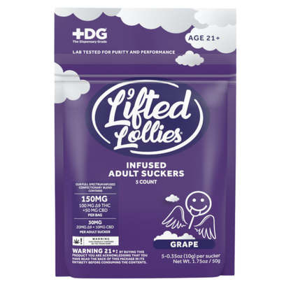 Lifted Lollies Infused Adult Suckers 150mg