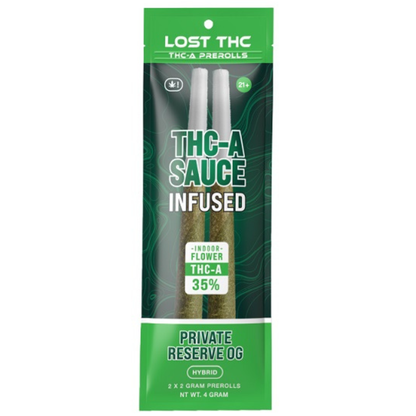 Lost THC THC-A Sauce Pre-Rolls 4G | 2ct