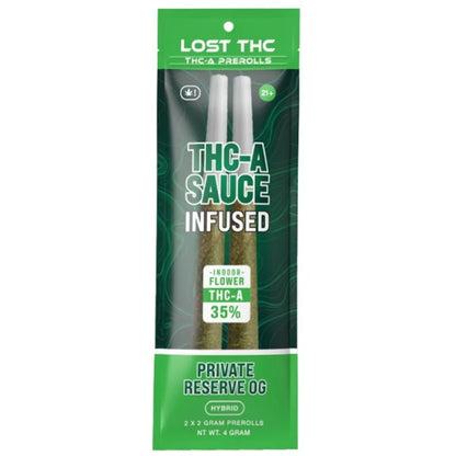 Lost THC THC-A Sauce Pre-Rolls 4G | 2ct