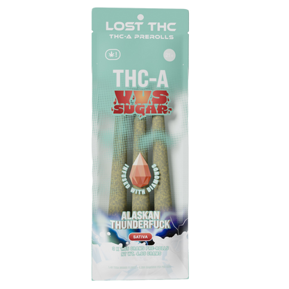 Lost THC THC-A VVS Sugar Pre-Rolls 4.95G | 3ct
