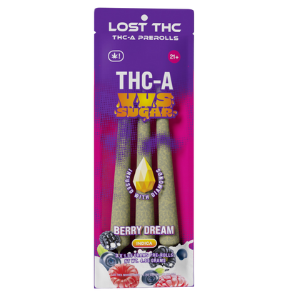 Lost THC THC-A VVS Sugar Pre-Rolls 4.95G | 3ct