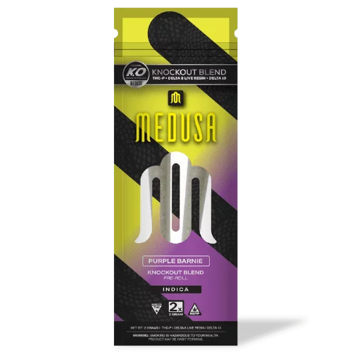 medusa knockout blend preroll 2g purple barnie