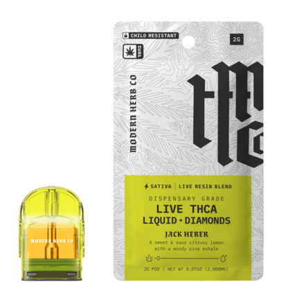 Modern Herb Co Live THC-A Liquid Diamonds Pod Refill 2G