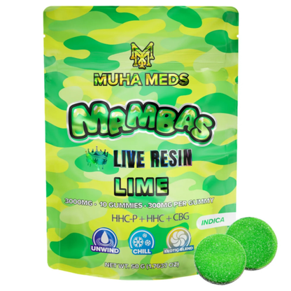 Muha Meds Mambas Live Resin Gummies 3000MG
