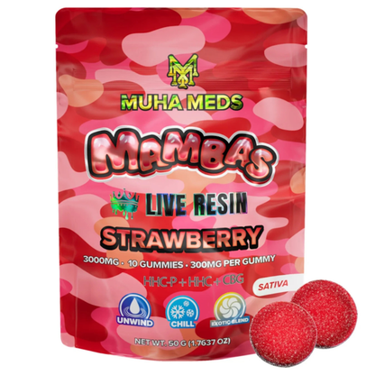 Muha Meds Mambas Live Resin Gummies 3000MG