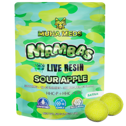 Muha Meds Mambas Live Resin Gummies 3000MG