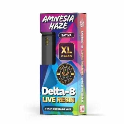 No Cap Hemp Delta 8 Live Resin XL Disposable 2G