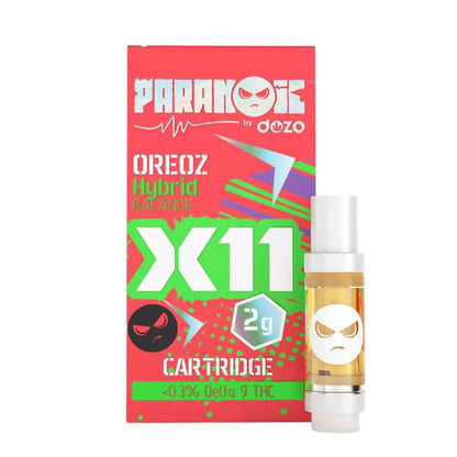 Dozo Paranoic X11 Live Resin Cartridge 4G | 2pk