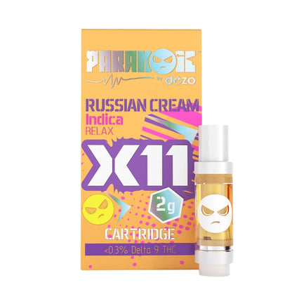Dozo Paranoic X11 Live Resin Cartridge 4G | 2pk