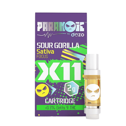 Dozo Paranoic X11 Live Resin Cartridge 4G | 2pk