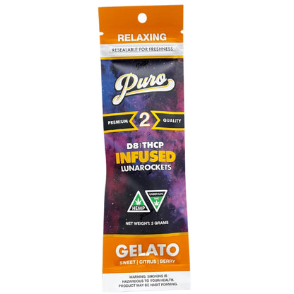Puro Delta 8 Lunarockets Pre Rolls 3G