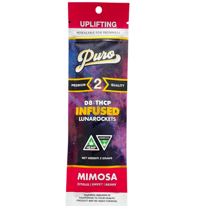 Puro Delta 8 Lunarockets Pre Rolls 3G
