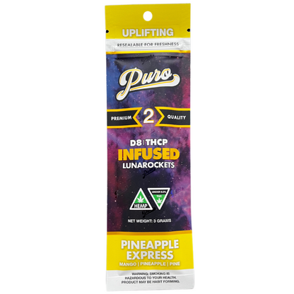 Puro Delta 8 Lunarockets Pre Rolls 3G