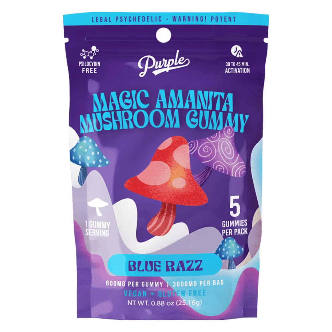 Purple Amanita Mushroom Gummies 3000mg