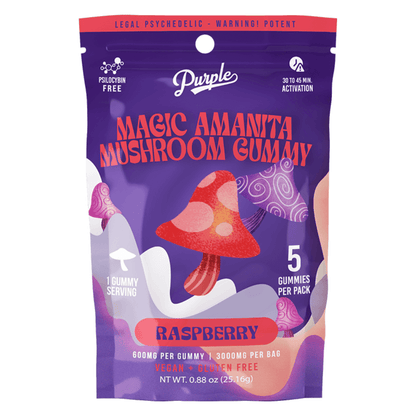 Purple Amanita Mushroom Gummies 3000mg