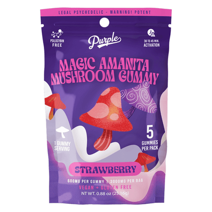 Purple Amanita Mushroom Gummies 3000mg