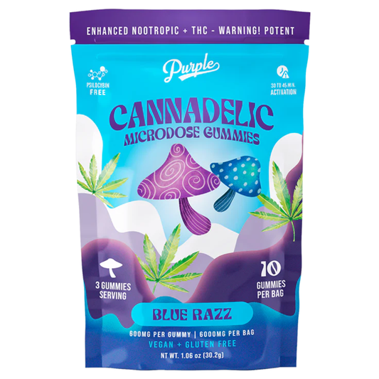 Purple Cannadelic Microdose Gummies