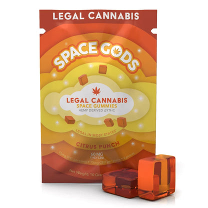 Space Gods Delta 9 Gummies 60mg | 2pk