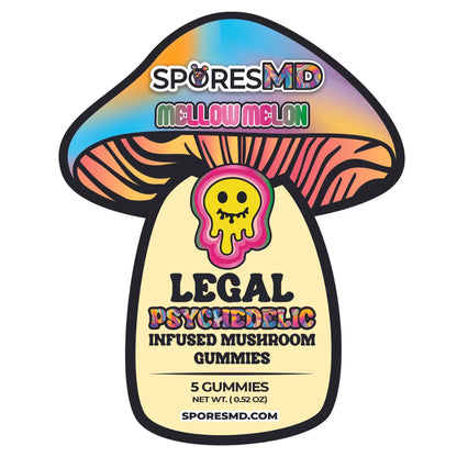 Spores Psychedelic Extract Mushroom Gummies 150mg
