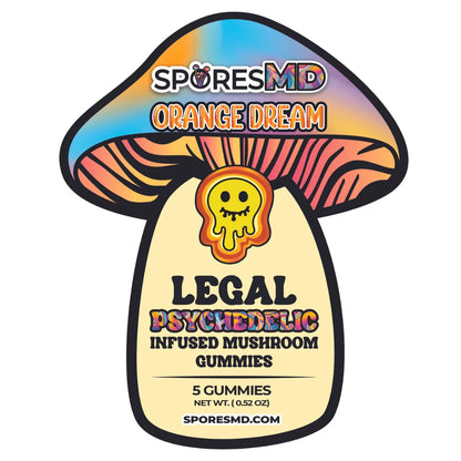 Spores Psychedelic Extract Mushroom Gummies 150mg