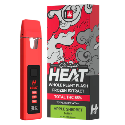 Straight Heat Flash Frozen Extract Disposable 1G