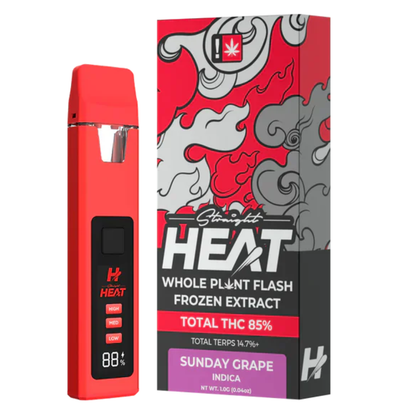 Straight Heat Flash Frozen Extract Disposable 1G