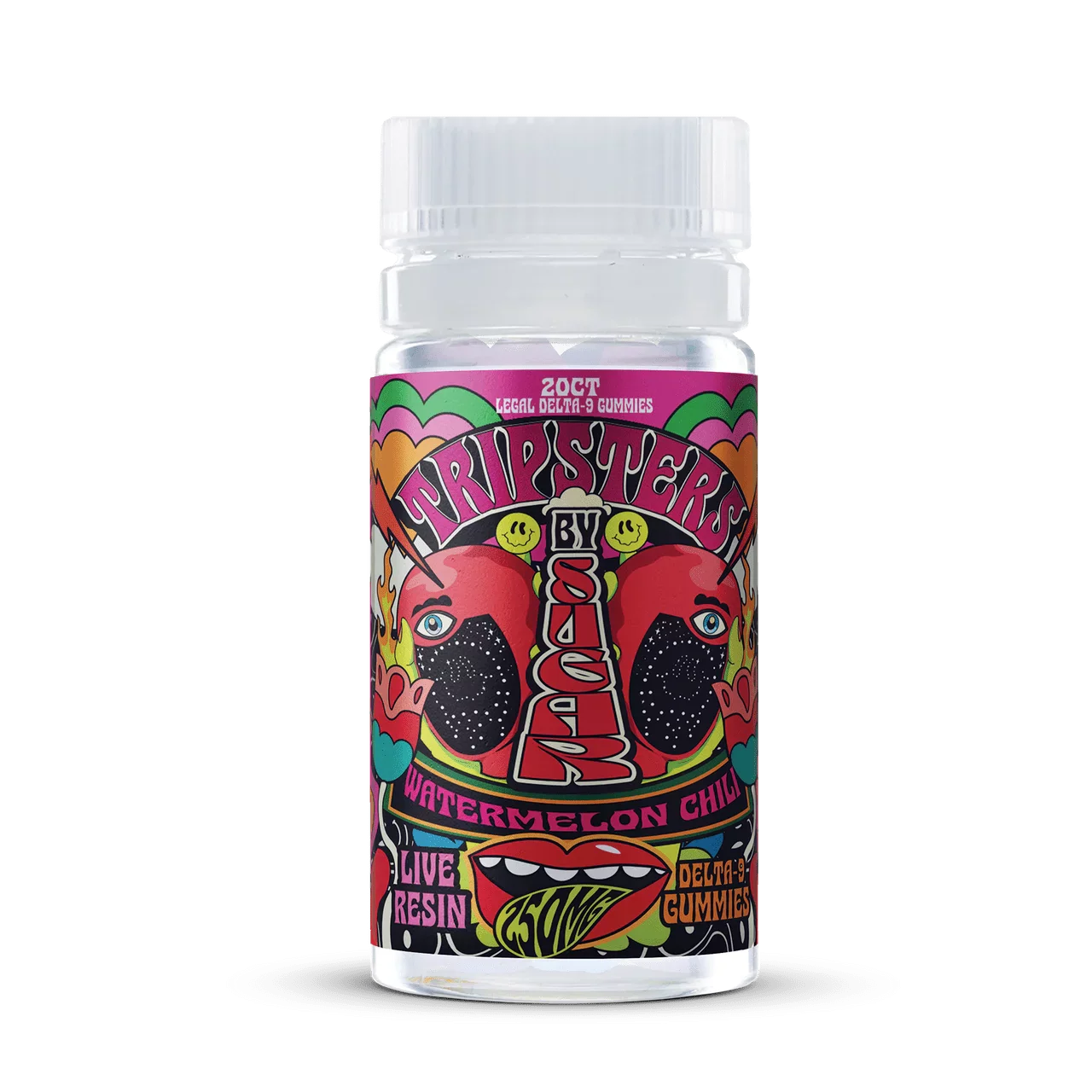 sugar tripsters delta 9 thc 250mg gummies watermelon chili