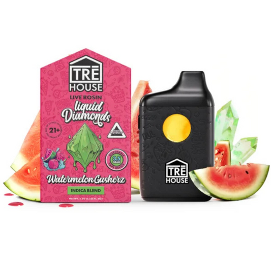 Tre House Live Rosin Liquid Diamonds Disposable Vape