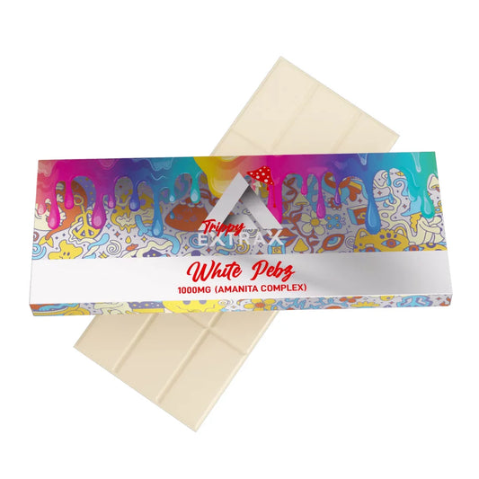 trippy extrax amanita complex chocolate 1000mg white pebz