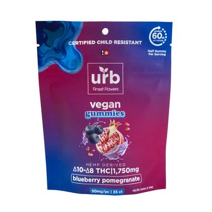 URB Delta 8 + Delta 10 Vegan Gummies 1750mg