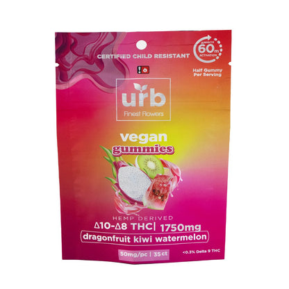 URB Delta 8 + Delta 10 Vegan Gummies 1750mg