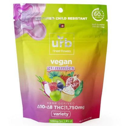 URB Delta 8 + Delta 10 Vegan Gummies 1750mg