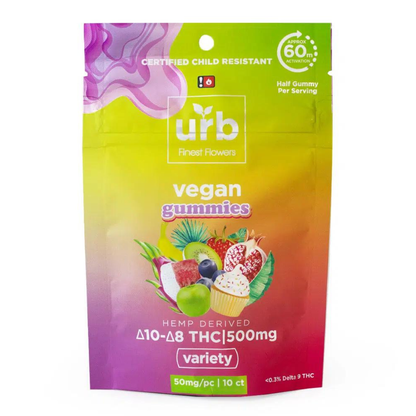 URB Delta 8 Delta 10 Vegan Gummies 500mg