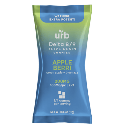 URB Delta 8 Delta 9 Gummies 200mg | 2pk