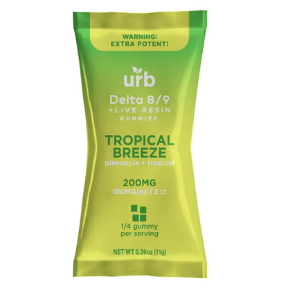 URB Delta 8 Delta 9 Gummies 200mg | 2pk