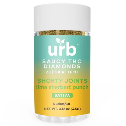 URB Saucy THC Diamonds Shorty Joints 3.5G | 5ct