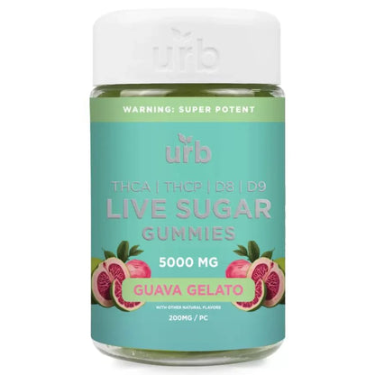 URB THC-A Live Sugar Gummies 5000mg