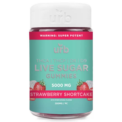 URB THC-A Live Sugar Gummies 5000mg