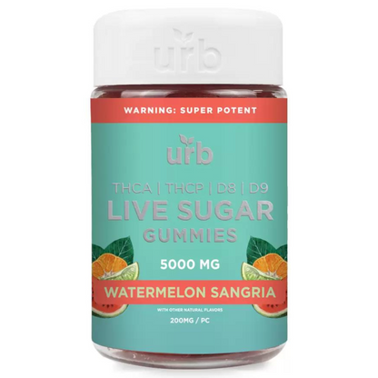URB THC-A Live Sugar Gummies 5000mg