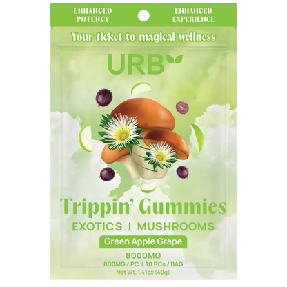 URB Trippin' Mushroom Gummies 8000mg