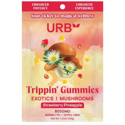URB Trippin' Mushroom Gummies 8000mg